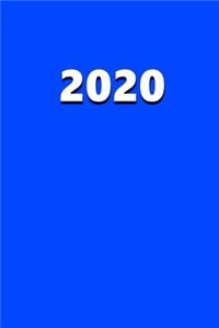 2020 Weekly Planner 2020 Blue Color 134 Pages