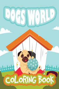 Dogs World Coloring Book