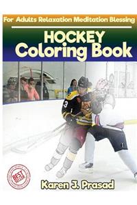 HOCKEY Coloring book for Adults Relaxation Meditation Blessing