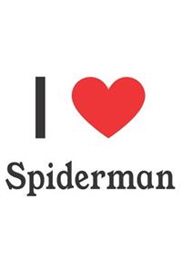 I Love Spiderman: Spiderman Designer Notebook