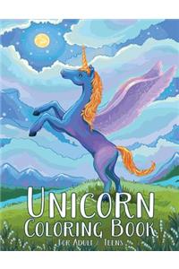 Unicorn Coloring Book For Adult & Teens