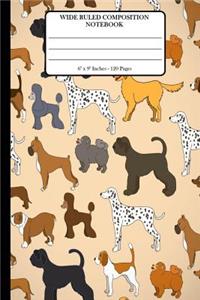 Wide Ruled Composition Notebook 6