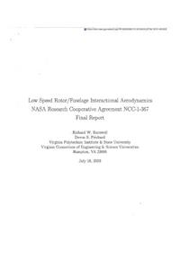 Low Speed Rot Or/Fuselage Interactional Aerodynamics