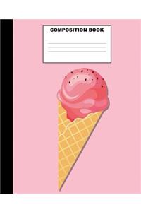 Ice Cream Composition Book