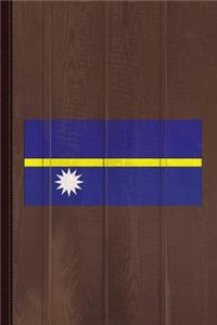 Nauru Flag Journal Notebook