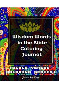 Wisdom Words in the Bible Coloring Journal