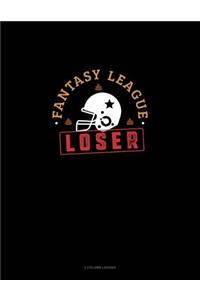 Fantasy League Loser: 3 Column Ledger