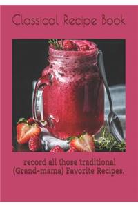 Classical Recipe Book
