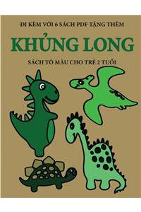 Sách tô màu cho trẻ 2 tuổi (Khủng long)