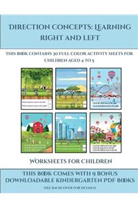 Worksheets for Children (Direction concepts