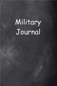 Military Journal Chalkboard Design