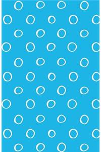 Journal Notebook Small White Circles On Blue