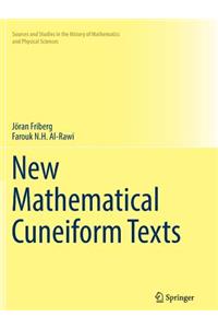 New Mathematical Cuneiform Texts