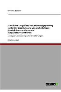 Simultane Losgrößen- und Reihenfolgeplanung unter Berücksichtigung von mehrstufigen Produktionsverfahren und Kapazitätsrestriktionen