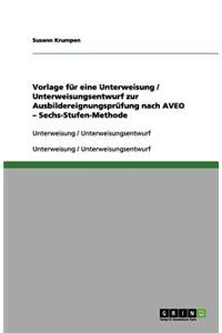 Vorlage Für Eine Unterweisung / Unterweisungsentwurf Zur Ausbildereignungsprüfung Nach Aveo