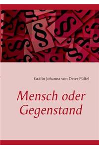 Mensch Oder Gegenstand