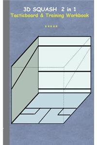 3D Squash 2 in 1 Tacticboard and Training Workbook