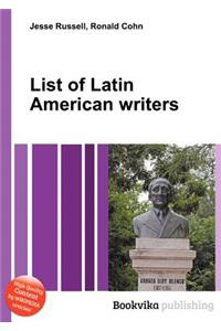 List of Latin American Writers