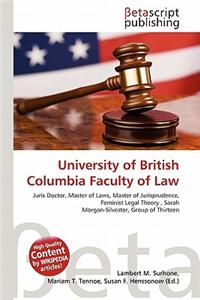 University of British Columbia Faculty of Law