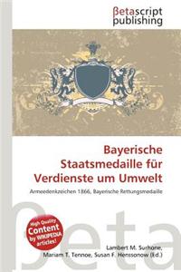 Bayerische Staatsmedaille Fur Verdienste Um Umwelt
