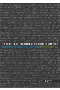 The Right to Be Forgotten Vs the Right to Remember