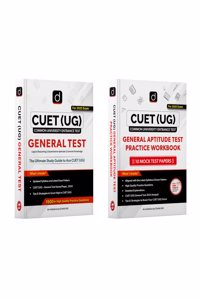 Combo of CUET (UG) General Aptitude Test Study Guide & Practice Workbook 2025 | English | Drishti CUET | Central University Exam Book