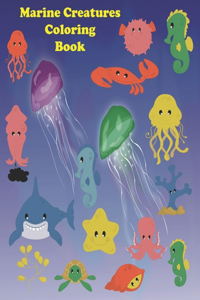 Marine Creatures Coloring Book