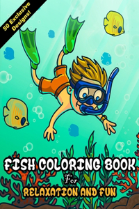 Fish Coloring Book For Relaxation And Fun