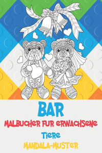 Malbücher für Erwachsene - Mandala-Muster - Tiere - Bär