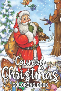 Country Christmas Coloring Book