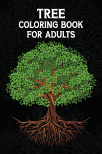 Tree Coloring Book For Adults