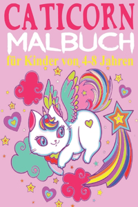 Caticorn Malbuch für Kinder von 4-8 Jahren
