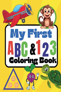 My first ABC and 123 Coloring Book