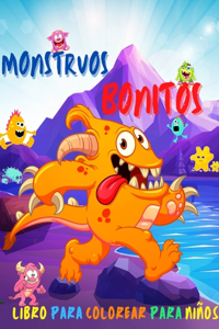 Monstrous Bonitos Libro Para Colorear Para Niños