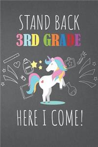 Stand Back 3rd Grade Here I Come!