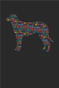 Beauceron Journal - Beauceron Notebook 'Word Cloud' - Gift for Beauceron Lovers