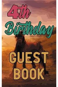 4th Birthday Guest Book