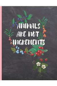 Animals Are Not Ingredients