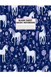 Blank Sheet Music Notebook