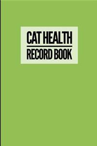 Cat Health Record Book