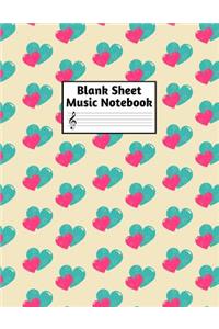Blank Sheet Music Notebook
