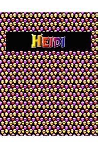 120 Page Handwriting Practice Book with Colorful Alien Cover Heidi