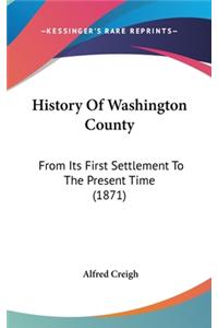 History Of Washington County