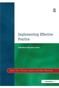 Individual Education Plans Implementing Effective Practice