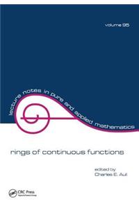 Rings of Continuous Function