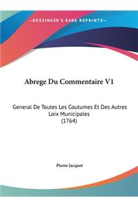 Abrege Du Commentaire V1