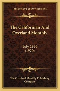 Californian and Overland Monthly