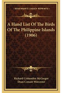 A Hand List of the Birds of the Philippine Islands (1906)