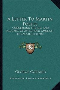 Letter To Martin Folkes