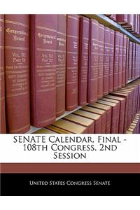 Senate Calendar, Final - 108th Congress, 2nd Session